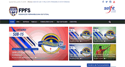Desktop Screenshot of futsalpe.com.br