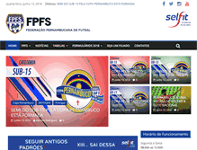 Tablet Screenshot of futsalpe.com.br